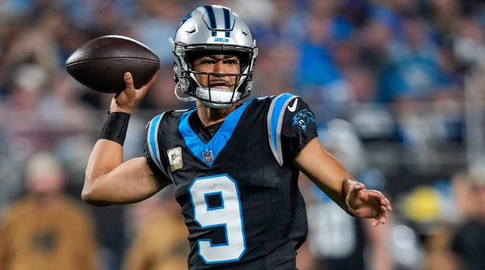 Carolina Panthers quarterback Bryce Young